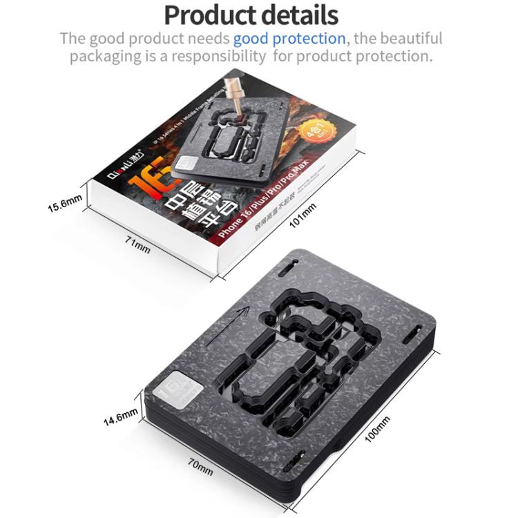 Piattaforma di reballing BGA magnetica 4 in 1 per iPhone 16