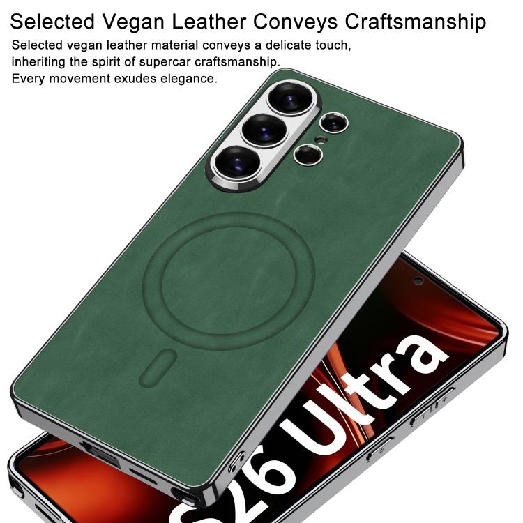 Custodia in pelle con MagSafe per Samsung Galaxy S26 e S25 Ultra 5G