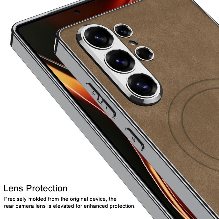 Custodia in pelle con MagSafe per Samsung Galaxy S26 e S25 Ultra 5G