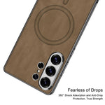 Custodia in pelle con MagSafe per Samsung Galaxy S26 e S25 Ultra 5G