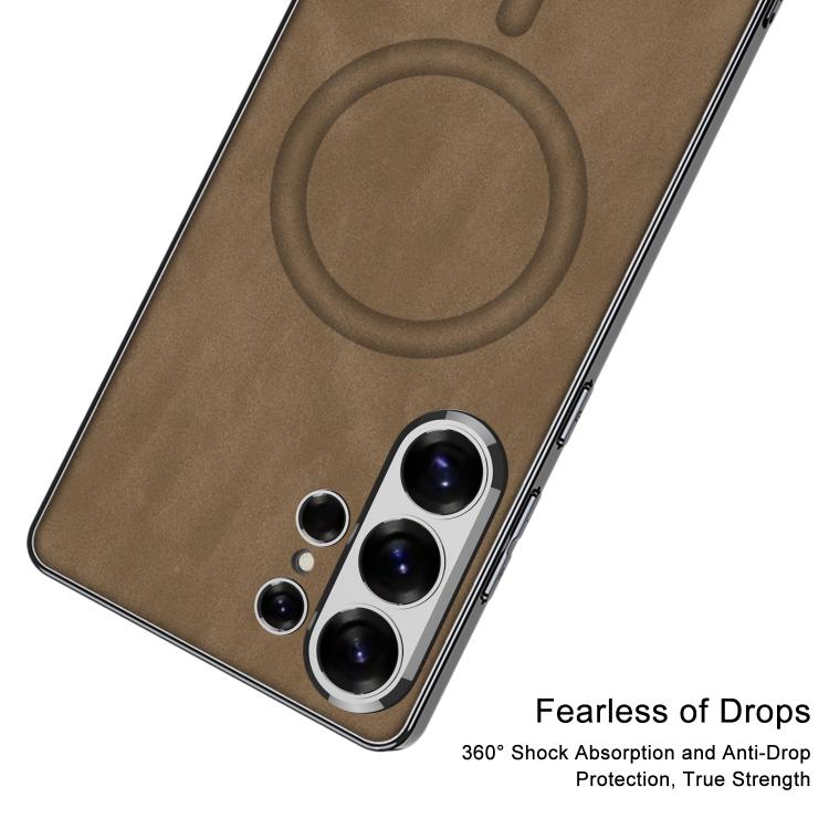 Custodia in pelle con MagSafe per Samsung Galaxy S26 e S25 Ultra 5G