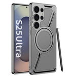 Custodia MagSafe a forma di Z in pelle galvanizzata per Samsung Galaxy S26 e S25