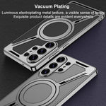 Custodia MagSafe a forma di Z in pelle galvanizzata per Samsung Galaxy S26 e S25