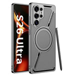 Custodia MagSafe a forma di Z in pelle galvanizzata per Samsung Galaxy S26 e S25