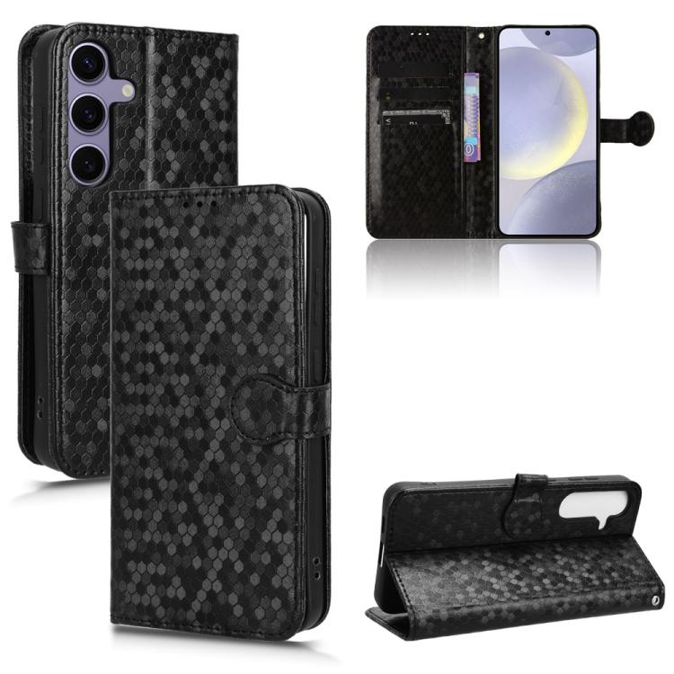 Custodia per telefono in pelle con trama a nido d'ape, For Samsung Galaxy S25+ 5G, For Samsung Galaxy S25 Ultra 5G