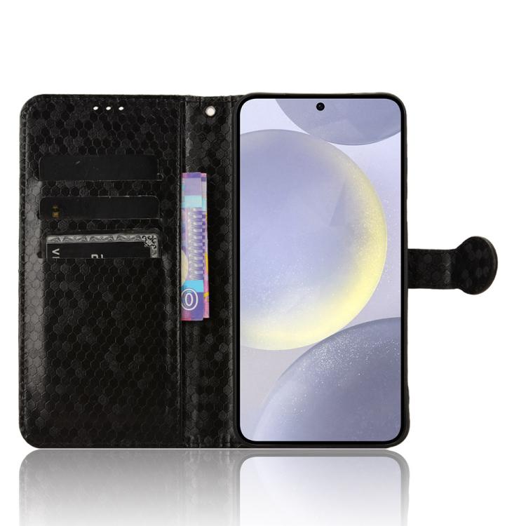 Custodia per telefono in pelle con trama a nido d'ape, For Samsung Galaxy S25+ 5G, For Samsung Galaxy S25 Ultra 5G