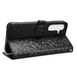 Custodia per telefono in pelle con trama a nido d'ape, For Samsung Galaxy S25+ 5G, For Samsung Galaxy S25 Ultra 5G