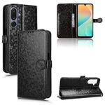 Custodia per telefono in pelle con trama a nido d'ape, For Samsung Galaxy S26 Ultra 5G, For Samsung Galaxy M36 5G, For Samsung Galaxy S25 FE 5G, For Samsung Galaxy S25 5G