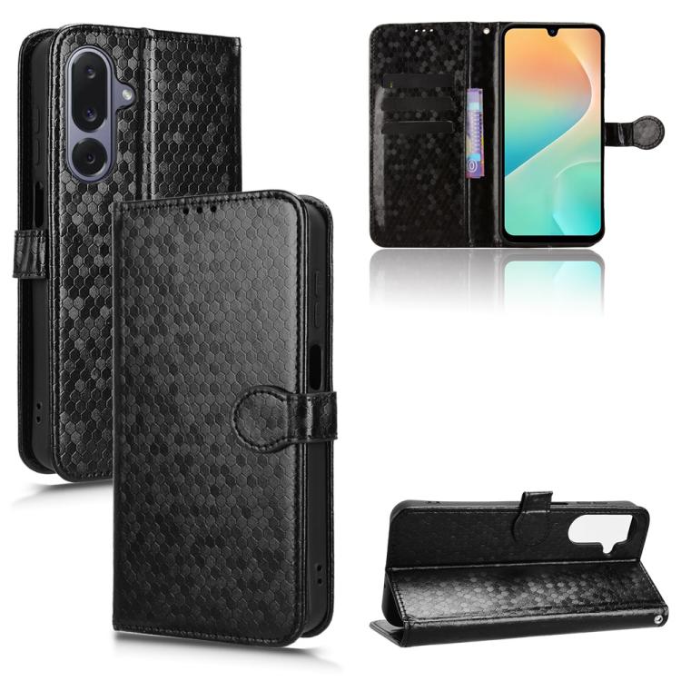 Custodia per telefono in pelle con trama a nido d'ape, For Samsung Galaxy S26 Ultra 5G, For Samsung Galaxy M36 5G, For Samsung Galaxy S25 FE 5G, For Samsung Galaxy S25 5G