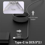 Adattatore ricarica USB Tipo C a DC 5,5x2,1 mm 100W