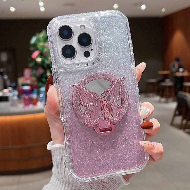 Custodia MagSafe con specchio glitter per iPhone 11 e 12