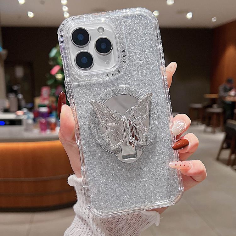 Custodia MagSafe con specchio glitter per iPhone 11 e 12