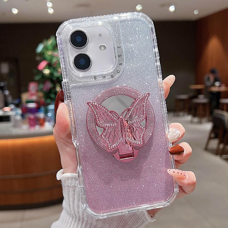 Custodia MagSafe con specchio glitter per iPhone 11 e 12