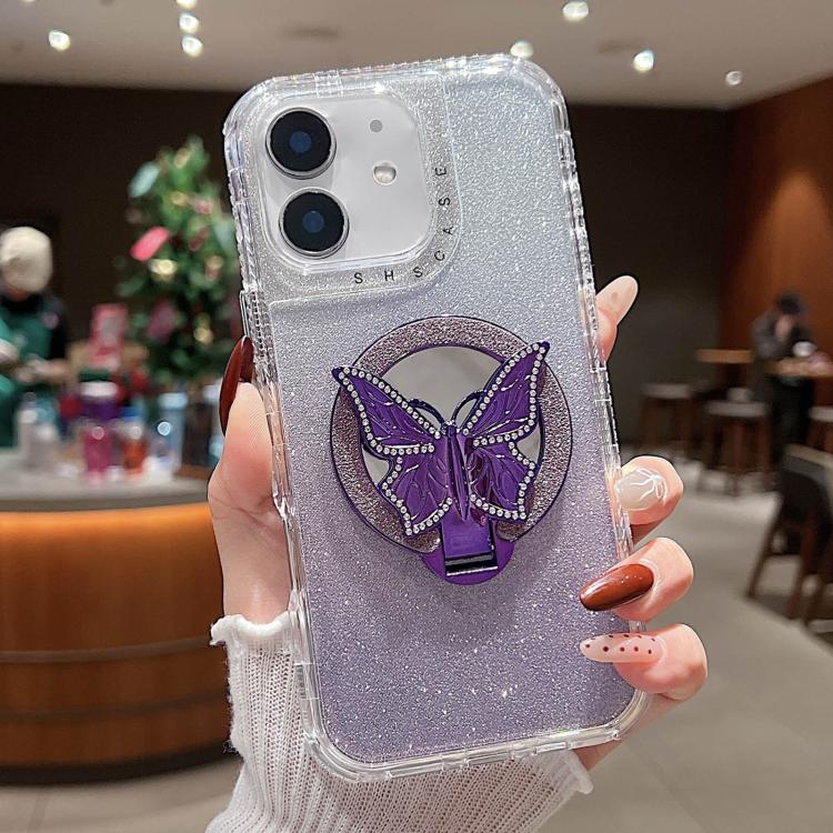 Custodia MagSafe con specchio glitter per iPhone 11 e 12