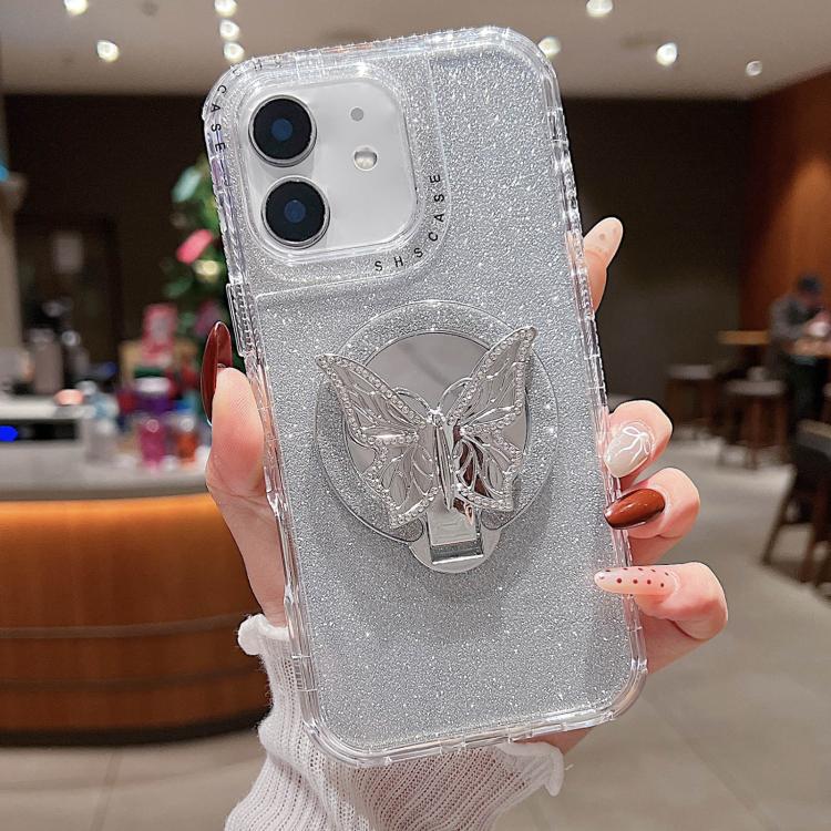 Custodia MagSafe con specchio glitter per iPhone 11 e 12