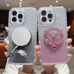 Custodia MagSafe con specchio glitter per iPhone 11 e 12
