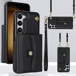 Custodia con slot per schede RFID e cordino per Samsung Galaxy S26+, S26 Ultra