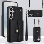 Custodia con slot per schede RFID e cordino per Samsung Galaxy S26+, S26 Ultra