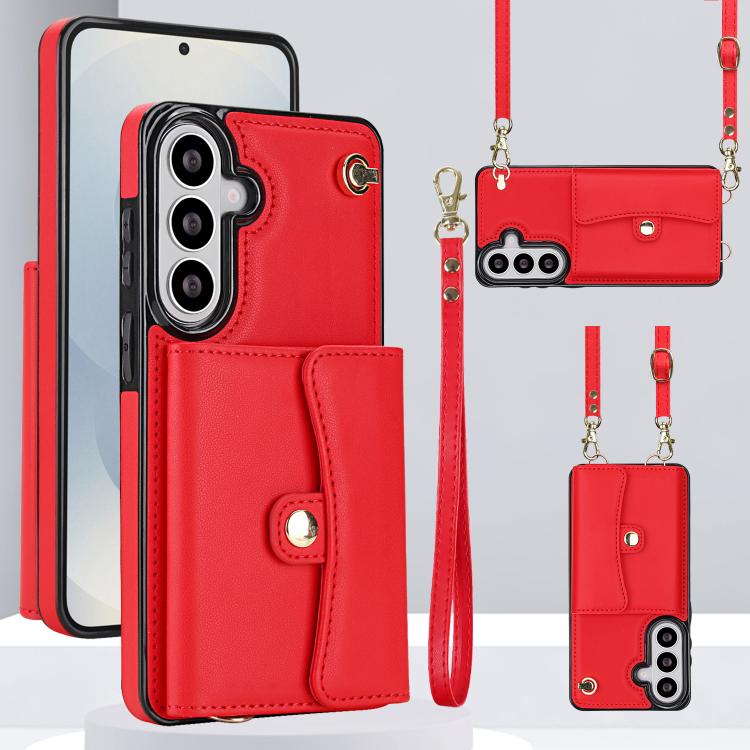 Custodia con slot per schede RFID e cordino per Samsung Galaxy S26+, S26 Ultra