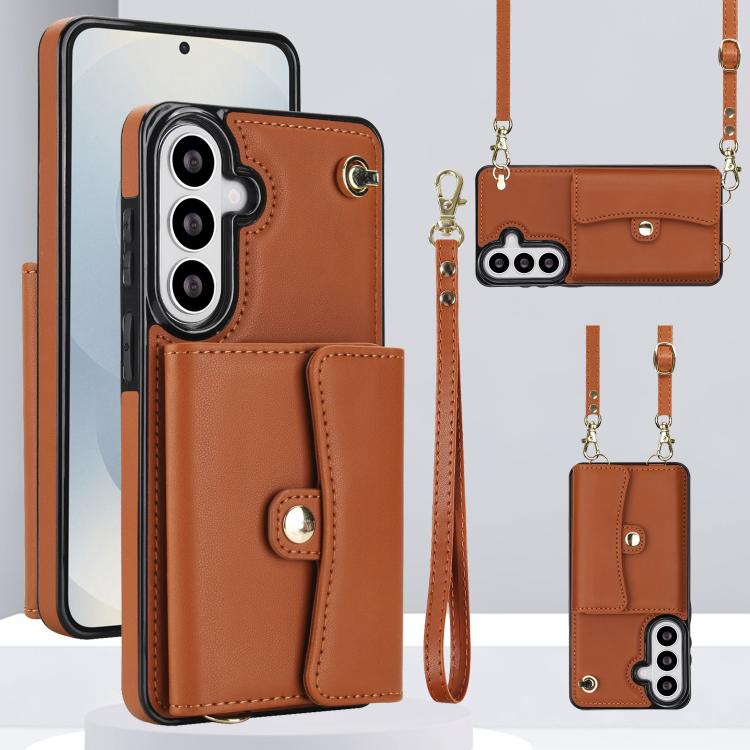 Custodia con slot per schede RFID e cordino per Samsung Galaxy S26+, S26 Ultra