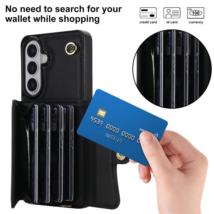 Custodia con slot per schede RFID e cordino per Samsung Galaxy S26+, S26 Ultra