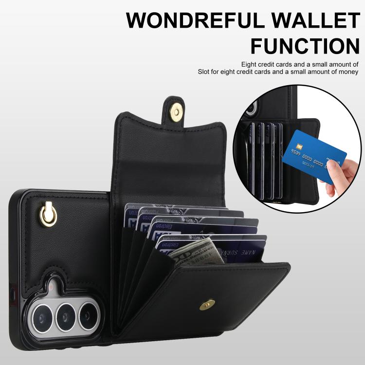 Custodia con slot per schede RFID e cordino per Samsung Galaxy S26+, S26 Ultra