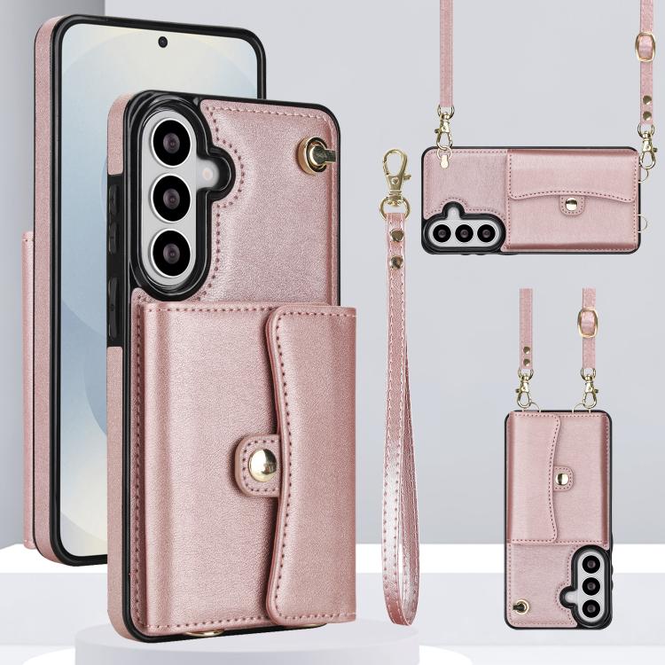 Custodia con slot per schede RFID e cordino per Samsung Galaxy S26+, S26 Ultra