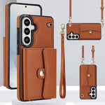 Custodia con slot per schede RFID e cordino per Samsung Galaxy S26+, S26 Ultra