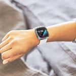 Custodia protettiva per PC con diamanti a doppia fila, For Fitbit Versa 3 / Versa Sense