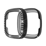 Custodia protettiva per PC con diamanti a doppia fila, For Fitbit Versa 3 / Versa Sense