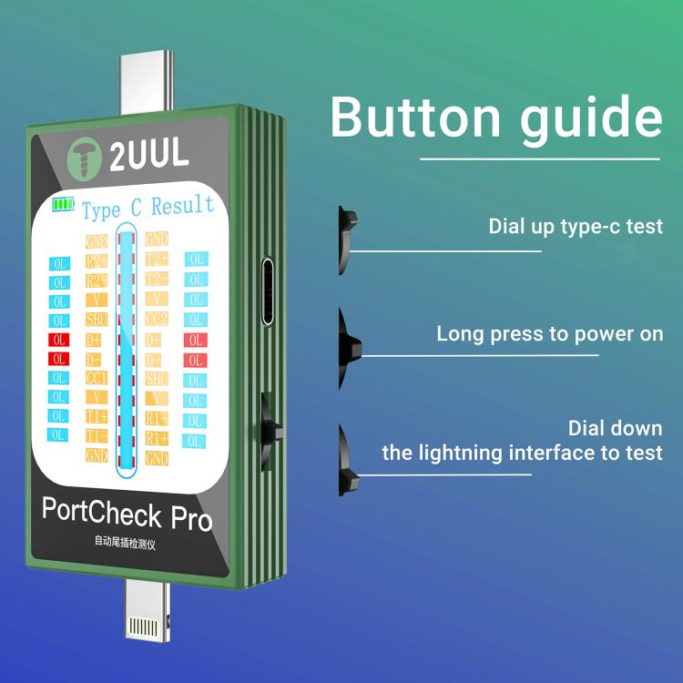 Tester guasti porte Type-C e Lightning 2uul PW31 5V 2A - immagine 2