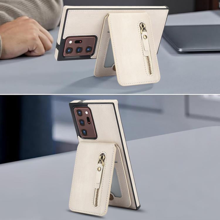 Custodia con cerniera e MagSafe in pelle per Samsung Galaxy Note20 Ultra e