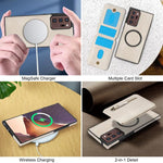 Custodia con cerniera e MagSafe in pelle per Samsung Galaxy Note20 Ultra e