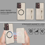 Custodia con cerniera e MagSafe in pelle per Samsung Galaxy Note20 Ultra e