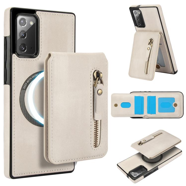 Custodia con cerniera e MagSafe in pelle per Samsung Galaxy Note20 Ultra e