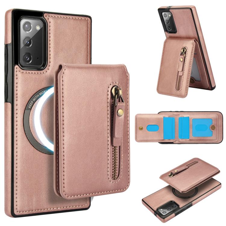 Custodia con cerniera e MagSafe in pelle per Samsung Galaxy Note20 Ultra e