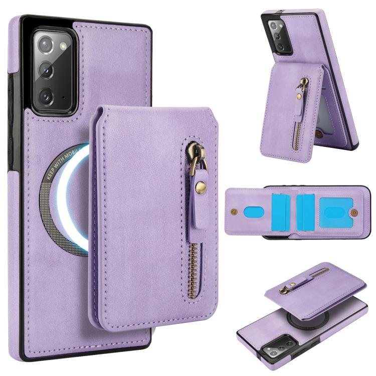 Custodia con cerniera e MagSafe in pelle per Samsung Galaxy Note20 Ultra e