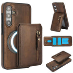 Custodia con cerniera e MagSafe in pelle per Samsung Galaxy S24 FE, Ultra e S24+