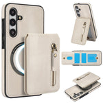 Custodia con cerniera e MagSafe in pelle per Samsung Galaxy S24 FE, Ultra e S24+