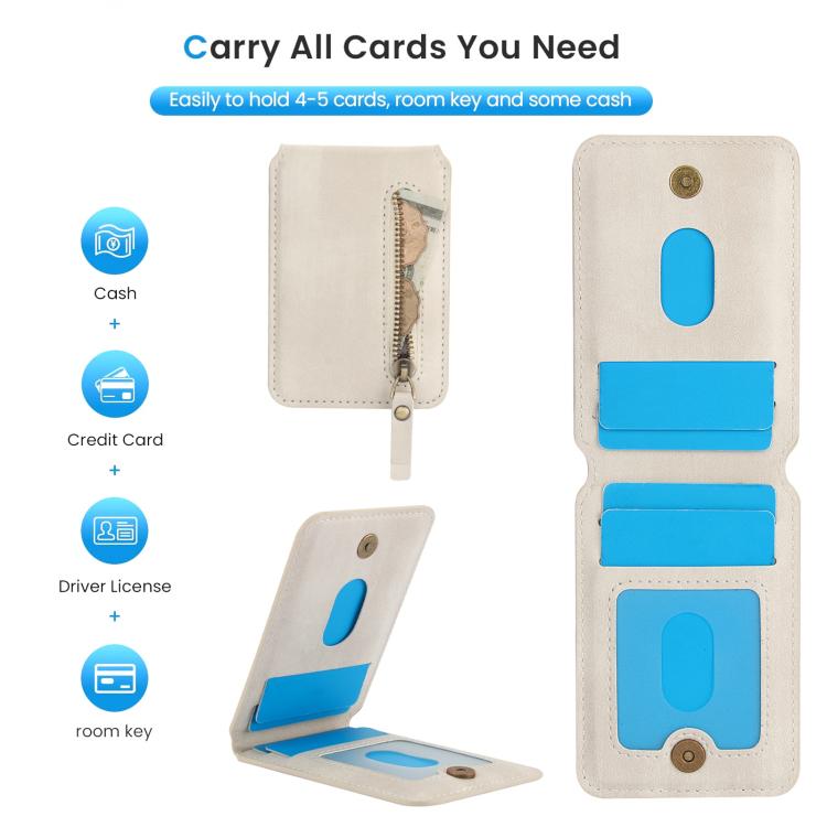Custodia con cerniera e MagSafe in pelle per Samsung Galaxy S24 FE, Ultra e S24+
