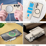 Custodia con cerniera e MagSafe in pelle per Samsung Galaxy S24 FE, Ultra e S24+