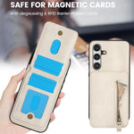 Custodia con cerniera e MagSafe in pelle per Samsung Galaxy S24 FE, Ultra e S24+