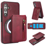 Custodia con cerniera e MagSafe in pelle per Samsung Galaxy S24 FE, Ultra e S24+