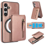 Custodia con cerniera e MagSafe in pelle per Samsung Galaxy S24 FE, Ultra e S24+