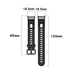 Cinturino in silicone con fibbia metallo per Honor Band 4
