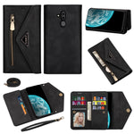 Custodia pelle flip orizzontale con cerniera per Huawei Mate 20 Lite / Maimang 7