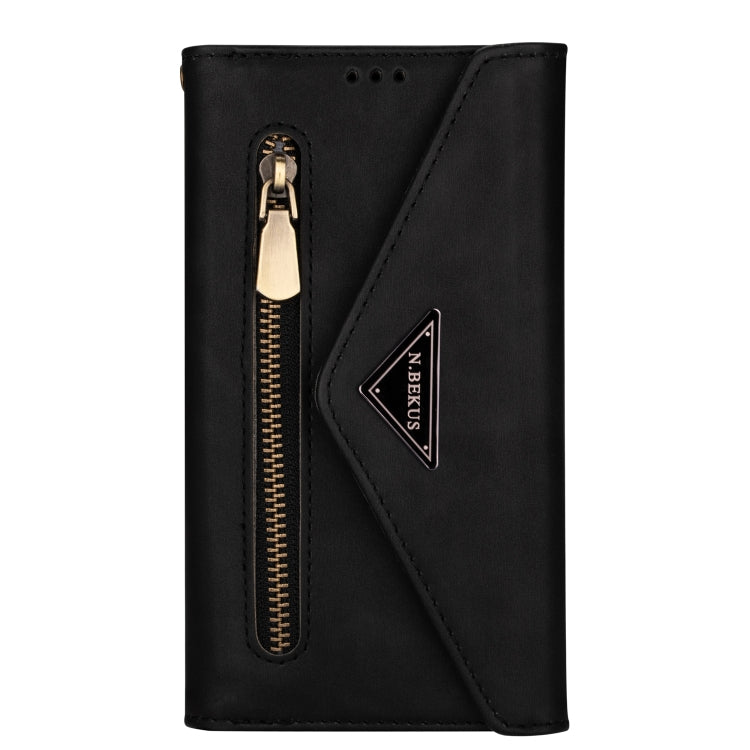 Custodia pelle flip orizzontale con cerniera per Huawei Mate 20 Lite / Maimang 7