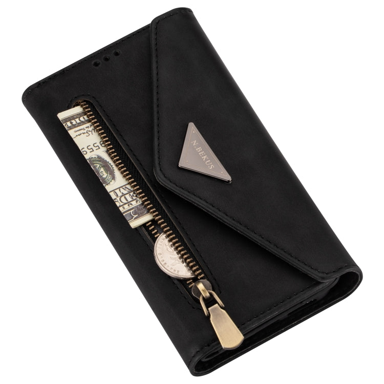 Custodia pelle flip orizzontale con cerniera per Huawei Mate 20 Lite / Maimang 7