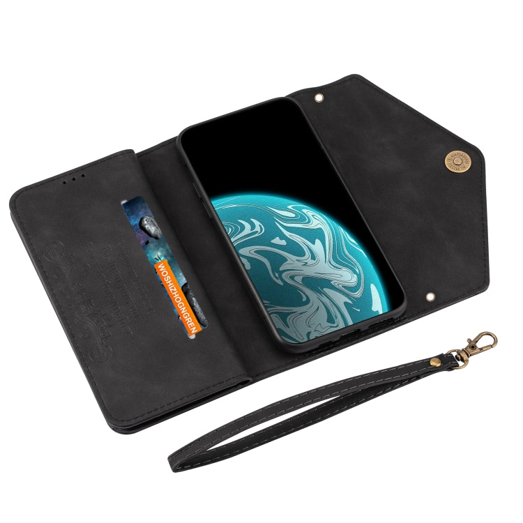 Custodia pelle flip orizzontale con cerniera per Huawei Mate 20 Lite / Maimang 7
