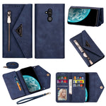 Custodia pelle flip orizzontale con cerniera per Huawei Mate 20 Lite / Maimang 7